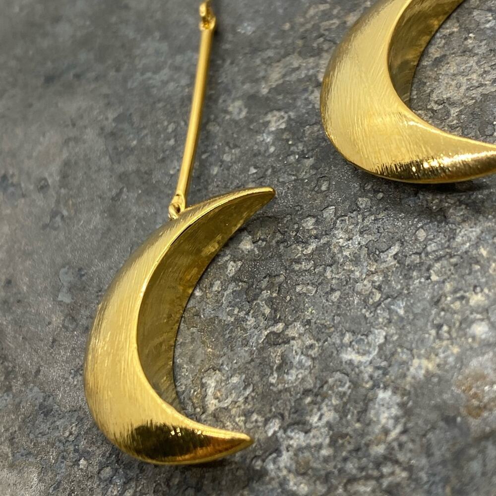 NEW Simple Nights Crescent Moon Dangle Earrings - Picture 4 of 9